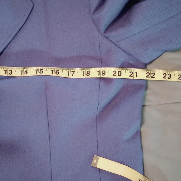 Appleseed's Wool Career Blazer Womens 14 Periwinkle Blue Purple Career - Picture 4 of 9
